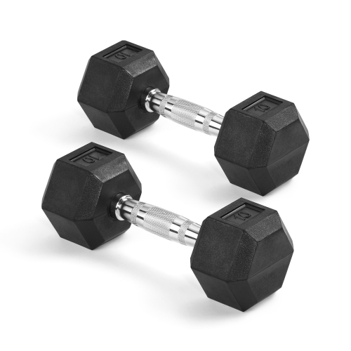 Soozier Steel Dumbbell Sets Weight Set Hand Weights with Knurled