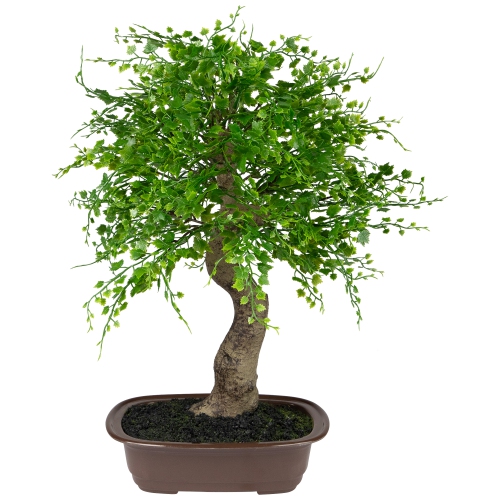 Mini Artificial Bonsai Tree in a Pot - 16"