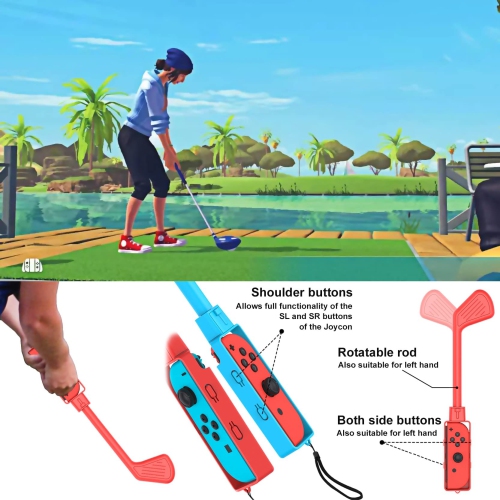 JOUALY Nintendo Switch Accessories Pack, 2022 New 9-in-1 Kit for Nintendo Switch and Switch OLED with Football Leg Strap, Jo