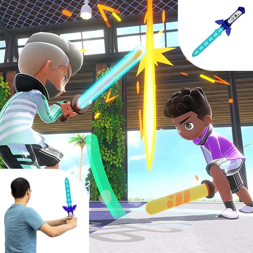 2022 Switch Accessories Bundle Compatible with Nintendo Switch/Switch OLED, Mviioe Switch Bundle with Leg Straps, Tennis Rac