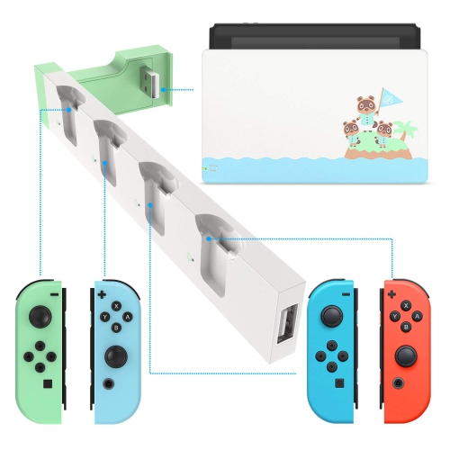 FYOUNG Charger Compatible with Nintendo Switch/Switch OLED Controller, Charging Dock Station Base Compatible with Joycons wi