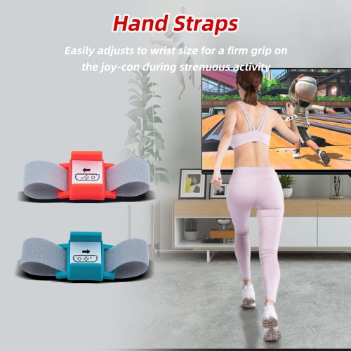 Mcbazel Switch Sport Accessories Bundle, 10 in 1 Kit for Switch/Switch OLED Sports Games with Tennis Badminton Rackets, Swor