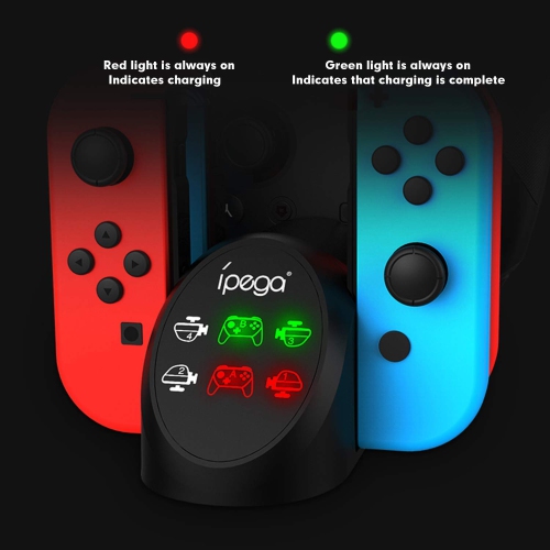 Controller Charger for Nintendo Switch, Charger for 4 Switch Joy-Con Controllers, 2 Switch Pro Controllers, 2 Joy-con Wrist