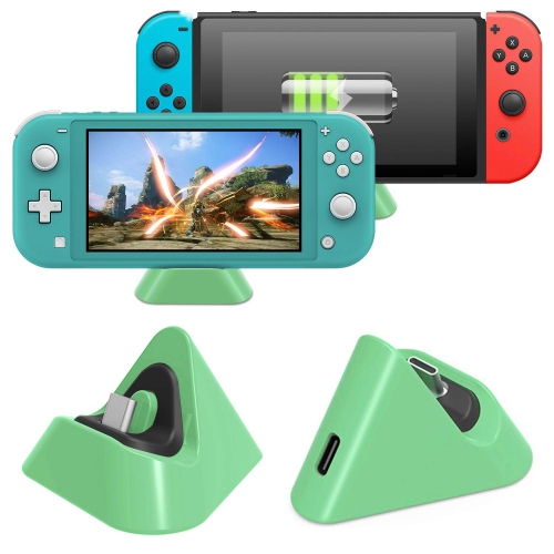 HLD  Charging Dock Compatible \w Nintendo Switch Lite & Compatible \w Nintendo Switch, Compact Charging Stand Station \w Type C Port Compatible \w