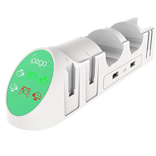 Controller Charger for Nintendo Switch, Charger for 4 Switch Joy-Con Controllers, 2 Switch Pro Controllers, 2 Joy-con Wrist