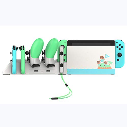 Controller Charger for Nintendo Switch, Charger for 4 Switch Joy-Con Controllers, 2 Switch Pro Controllers, 2 Joy-con Wrist