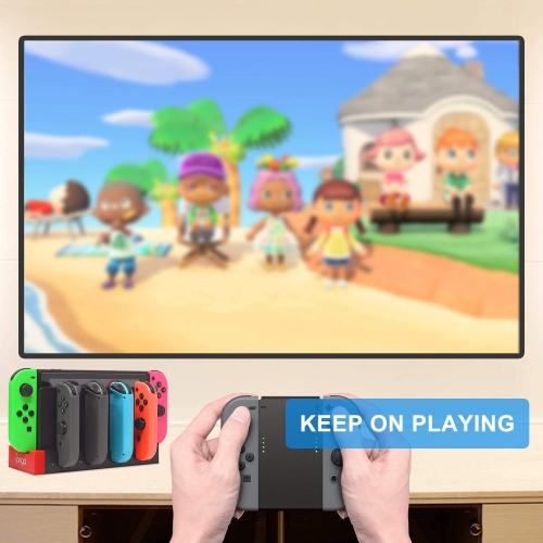 FastSnail Charger Compatible with Nintendo Switch for Joy-con Controller, Charging Dock Stand Station Base Compatible with J