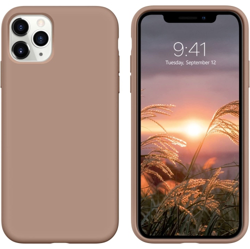 iPhone 11 Pro Max Case, Liquid Silicone Soft Gel Rubber Sim Cover with  Microfiber Cloth Lining Cushion