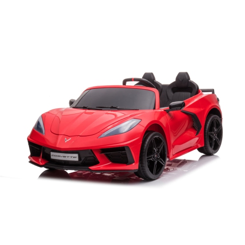 FREDDO Stylish 24V Chevrolet Corvette C8 2 Seater Ride On Car for Kids - Led Lights, Music Options, Remote Control