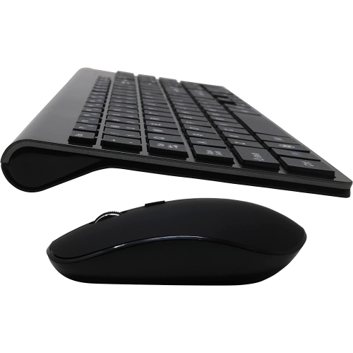 Wireless Keyboard, J 2.4G Slim and Compact Wireless Keyboard for PC, Mac,iMac,Desktop, Computer, Laptop, Smart TV,Windows XP/Vista/7/8/10 by J -Black