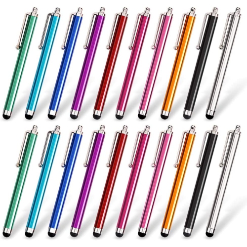 h Stylus Pen Set of 20 Pack, Universal Capacitive Touch Screen Stylus Compatible with iPad, iPhone, Samsung, Kindle Touch, Compatible with All Device