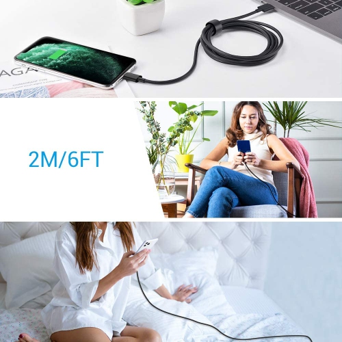 i iPhone iPad Charger, 3 Pack 6ft iPhone iPad Charger Cable Cord, Mfi Certified Lightning Cable, Compatible with iPhone 14 13 12 11 Xs Max XR X 8 7