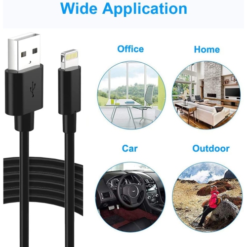 i iPhone iPad Charger, 3 Pack 6ft iPhone iPad Charger Cable Cord, Mfi Certified Lightning Cable, Compatible with iPhone 14 13 12 11 Xs Max XR X 8 7