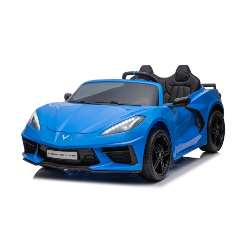 FREDDO  Stylish 24V Chevrolet Corvette C8 2 Seater Ride On Car for Kids - Led Lights, Music Options, Remote Control