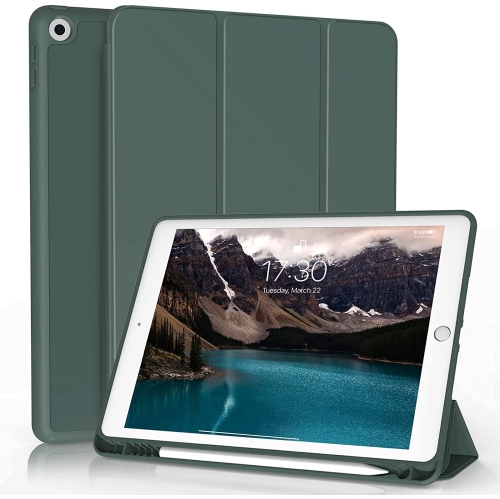 Pour iPad 10.2 2021 9e 8e 7e GEN étui en cuir souple magnétique Smart Cover