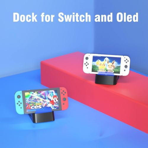 Switch TV Dock for Nintendo Switch Docking Station, Replacement Switch Dock Set for Switch TV Dock Mode, Output 1080P HDMI A