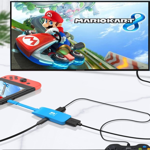 Arvytosty Switch Dock for Nintendo Switch OLED,4K/60Hz Portable Switch Docking Station,1080P 60Hz Switch Dock to TV, USB 3.0