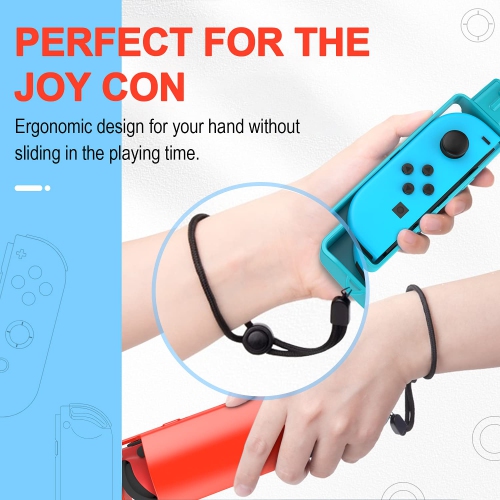 TiMOVO Golf Clubs Compatible with Nintendo Switch Mario Golf: Super Rush Game/Switch Sports, 2 Pack Golf Handle with Hand St