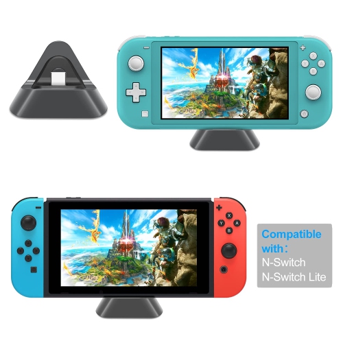 Protable Charging Dock Compatible with Nintendo Switch OLED/Switch Lite/Switch, Stable Support Stand Charging Station Compat