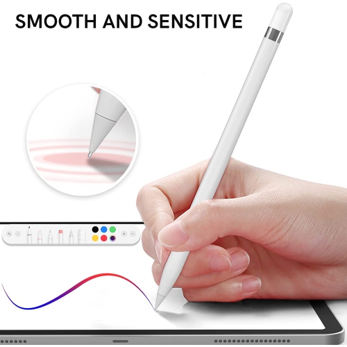 2 Pack Compatible with Apple Pencil Tips, No Wear Out Fine Point Precise Control Pen Like Nibs for Apple Pencil 1st Gen and 2nd Generation