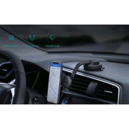Support de téléphone HD-C49 d’AUKEY pour l’auto 360 degrés pour iPhone 13/14, téléphone de Samsung, téléphone One plus