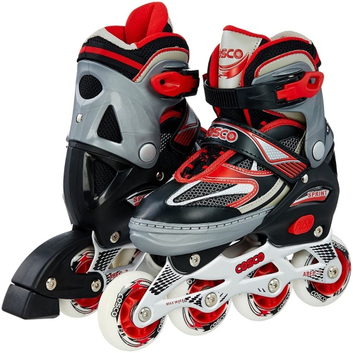 Roller Skates Girls Kids, Adjustable Quad Skates with Light Up Wheels, Blades Rollerskates Shoes Size 5 of Shoe Boots, Gift Bag Pack for Youth Childr