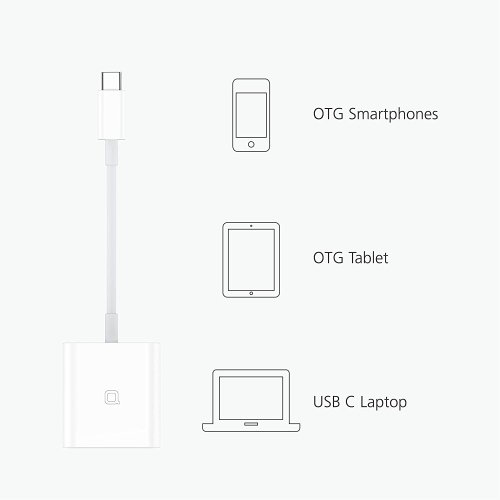 n USB C to SD Card Reader, SD/MicroSD to USB C Card Reader Adapter [Thunderbolt 3] Compatible with iPad Pro 2020/2019, MacBook Pro 2019, MacBook Air