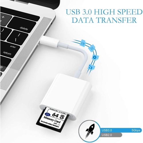 USB C to SD/MicroSD Card Reader,Dual Slot USB Type C[Thunderbolt 3] OTG SD/TF Memory Card Adapter for MacBook Pro,MacBook,MacBook Air/iPad Pro