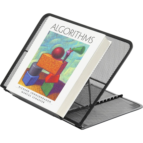 S – Support pour ordinateur portatif pour support de bureau ajustable pour livre/tablette, noir