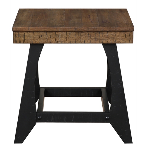 Steve Silver Ralston Caramel and Ebony End Table