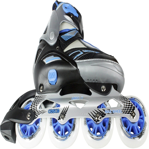 Patins à roues alignées de qualité supérieure réglables avec flash LED à l'avant Roues lumineuses Corps en aluminium Patins pour débutants Fun Patins