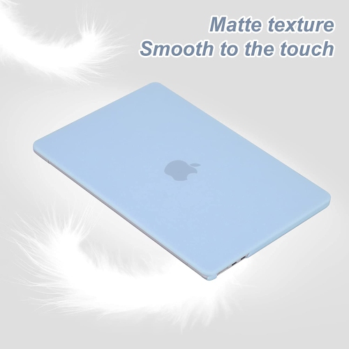E Compatible with New MacBook Air 13.6 inch Case 2022 A2681 M2 Chip with Retina Display,Blue Plastic Hard Shell Case + Silicone Keyboard Skin Cover +