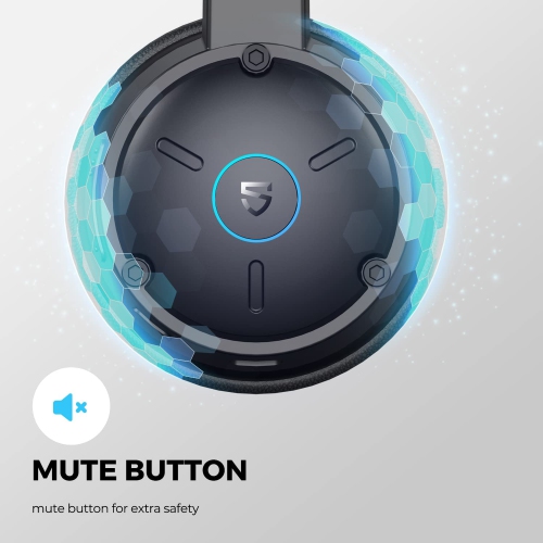 S A7 Pro Wireless Headset with Microphone V5.2, Noise Cancellation Bluetooth Headphones with Mute Mode, 40 hrs Office Headset for Call