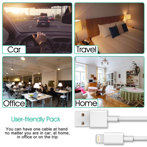 S for iPhone Charger Cord, 4 Pack 6ft Lightning Cable iPhone Charger Cable MFi Certified Compatible iPhone 14/13/12/11 Xs Max XR X 8 7 6s Plus ipad