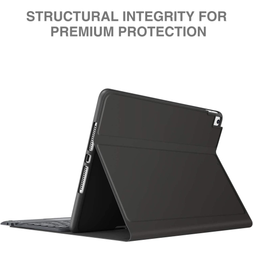 DOLAER Wireless Detachable Keyboard Case with Smart Trackpad & Pencil Holder for iPad 7th/8th/9th Generation 10.2 inch