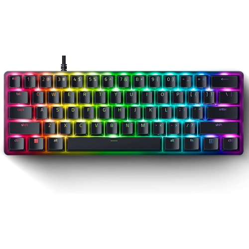 R Huntsman Mini 60% Gaming Keyboard: Fastest Keyboard Switches Ever - Clicky Optical Switches - Chroma RGB Lighting - Pbt Keycaps - Onboard Memory -