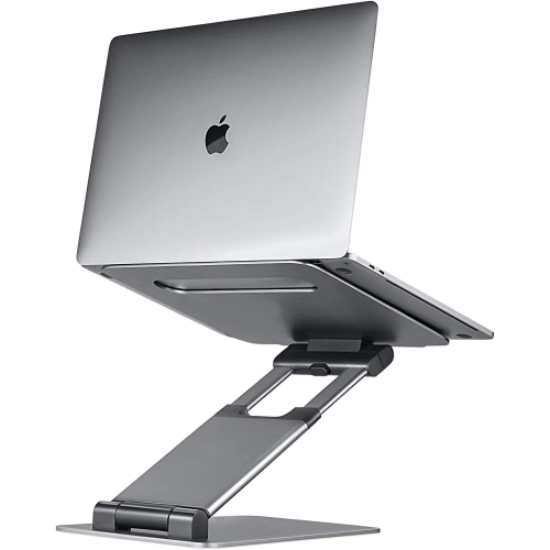 DOLAER  Ergonomic Laptop Stand for Desk, Adjustable Height Up to 20, Laptop Riser Computer Stand for Laptop, Portable Laptop Stands, Fits All Macbook