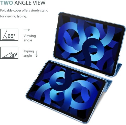 P iPad Air 5th Gen 2022 /Air 4 Generation10.9 Inch 2020 Case, Slim Stand Hard Back Shell Protective Smart Cover Cases for iPad Air 5 /iPad Air 10.9