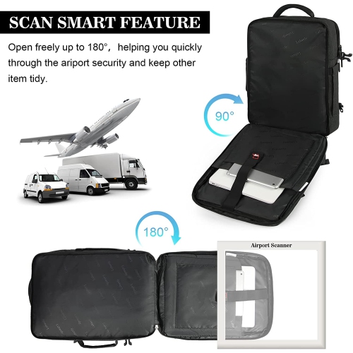 Travel Backpack for Men Women Laptop Backpack 15.6 Inch Flight Approved Carry on Backpack Overnight Business College School Weekender Luggage