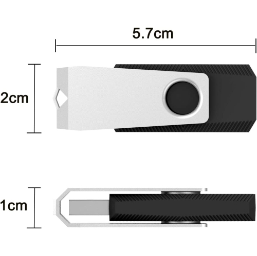 USB Flash Drive 8GB 10 Pack, K Premium USB2.0 Classic Swivel USB 8GB Flash Drive Pen Drive Memory Stick Thumb Drive Bulk Jump Drive Pack 10Pcs