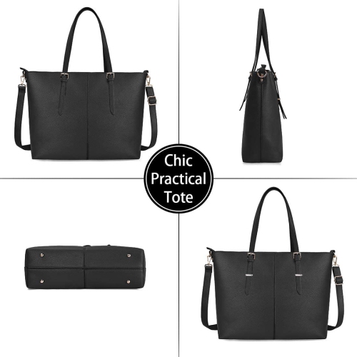 Sac à portable pour femmes fourre-tout 15,6 po étanche léger ordinateur portable fourre-tout femmes mallette de travail de bureau grand sac à main de