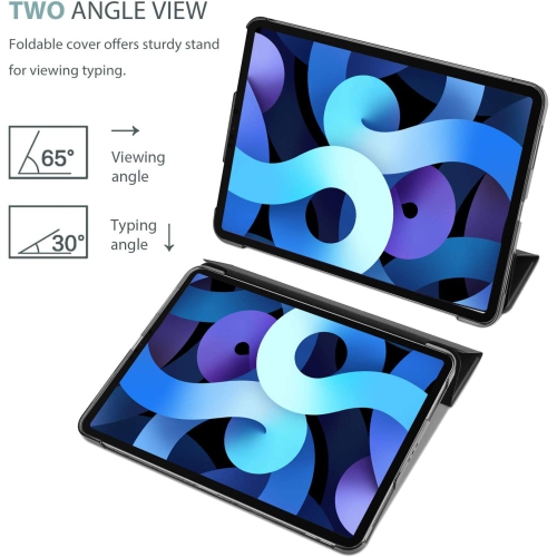 P iPad Air 2022 5e gén. /Air 4 Generation10.9 po 2020, étui mince rigide à dos rigide, étuis protecteurs intelligents pour iPad Air 5/iPad Air 10.9