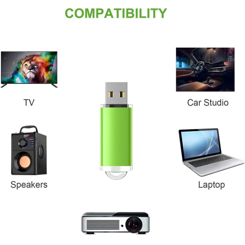 K 16GB USB Stick Flash Drive 5 Pack Memory Stick 2.0 Swivel Design Thumb Drive Jump Drive Pen Drive Bulk USB Key