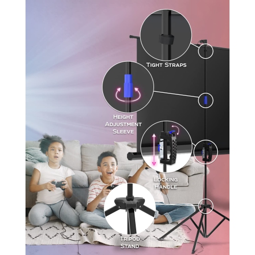 Écran de projection avec support 60 po - écran de projection intérieur/extérieur pour film ou présentation au bureau - trépied HD sans plis 16:9