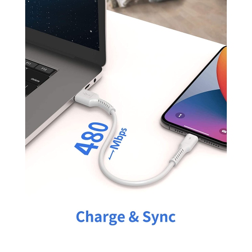 1ft iPhone Charger Cord Short, 5Pack USB to Lightning Cable Compatible with Apple iPhone 13 12 11 Pro Max Xs Xr X 8 7 6 Plus 5 SE, iPad Air/Mini,