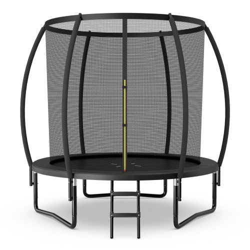 Gymax 8FT Recreational Trampoline w/ Ladder Enclosure Net Safety Pad Outdoor
