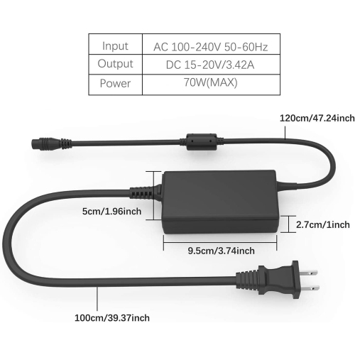 Portable Aspire Laptop Charger for Acer Aspire 3 A315 A314 A317, Aspire 5 E15 N15Q1 N16Q2 ES1 E1 E5 F5 F15 E15 F5 15, V3 V5 V7, R7 R7-571 R3 S3 M3,