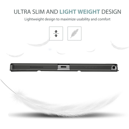 P 10.5 Case for Galaxy Tab A8 X200 X205 X207, Slim Stand Hard Back Shell Protective Smart Cover Case for Galaxy Tab A8 10.5 Inch 2022 Black