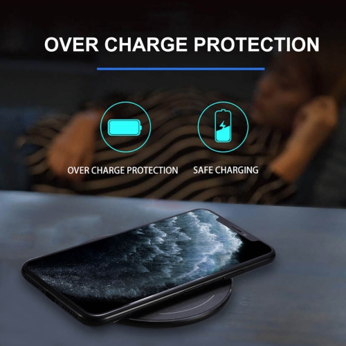 10W Max Fast Safety Qi-Certified Wireless Charger for Samsung Apple Sony HTC LG