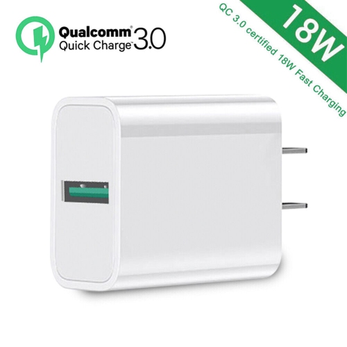 Image 1 of 10.. 18W QC 3.0 USB Wall Charger Fast Charging For Galaxy S20 Note 10, iPhone 11 XS 8